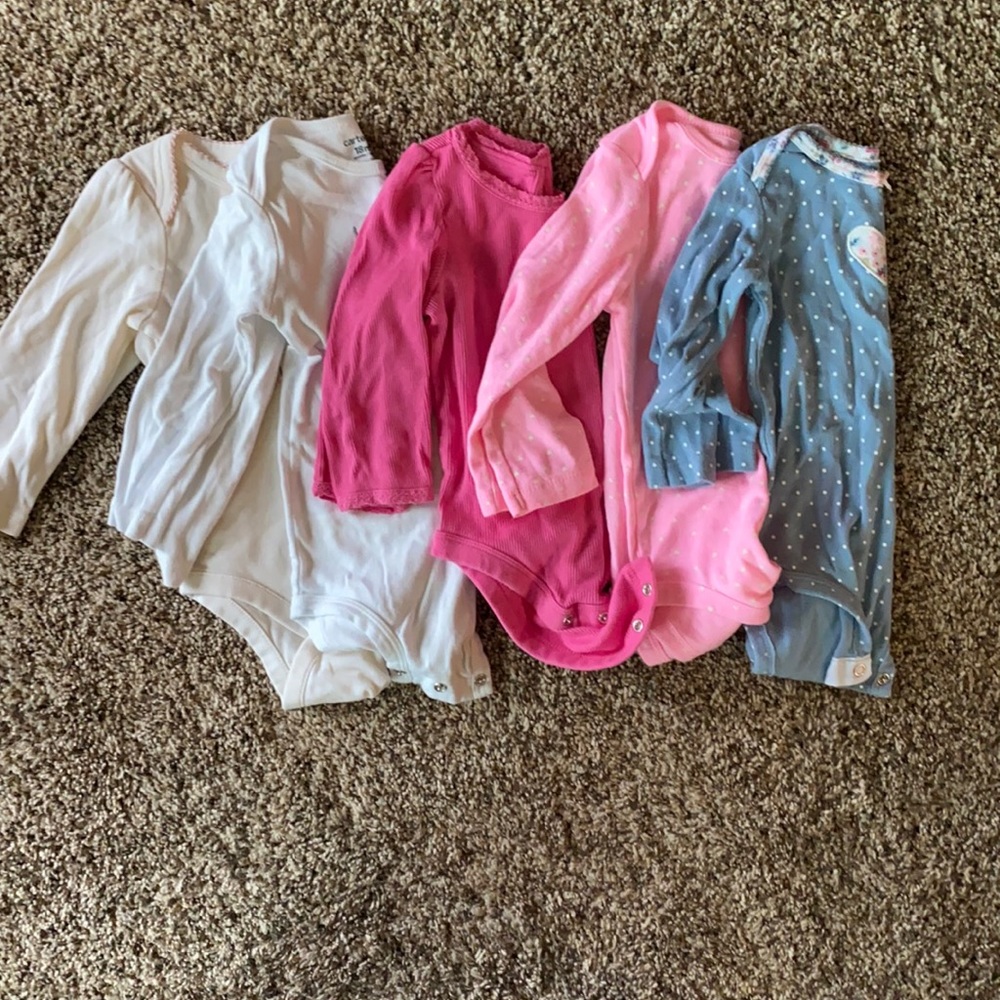 18 month long sleeve onesie bundle